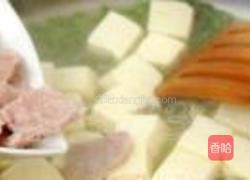 香椿肉片溜豆腐的做法图解9
