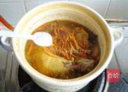 虫草花炖鸡腿的做法图解9
