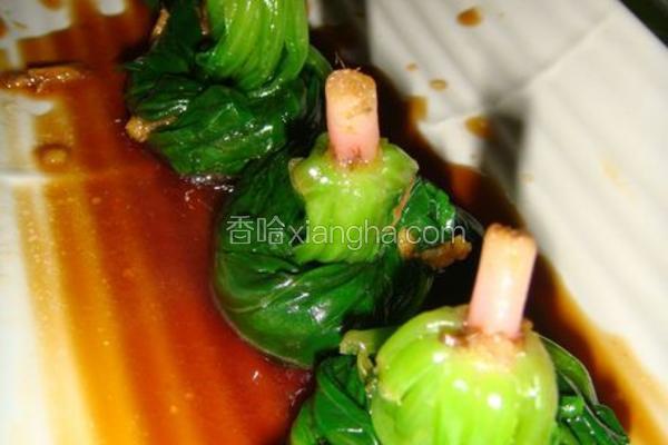 姜汁菠菜卷
