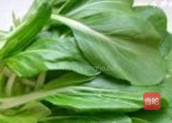 豆酱小油菜的做法图解1