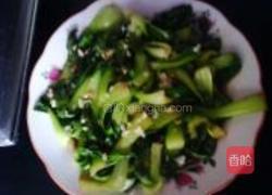爆炒油菜的做法图解4