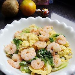 生菜鸡蛋滑虾仁的做法[图]