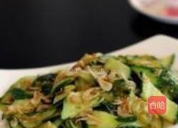 虾皮炒青瓜的做法图解8