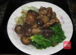 香菇扒小白菜的做法图解10