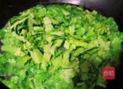 雪菜肉丁面的做法图解4