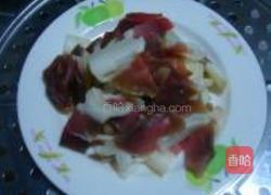 胡萝卜炒腊肉的做法图解3