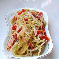姜蓉豆芽拌粉条的做法[图]