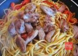 荷兰豆鸡腿炒面的做法图解13