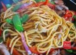 荷兰豆鸡腿炒面的做法图解15