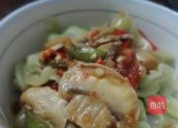 香肠口蘑菠菜面的做法图解8