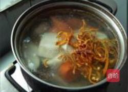 虫草花淮山排骨汤的做法图解5