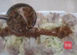 蒜蓉虾球蒸白菜的做法图解11