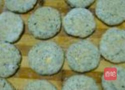 紫苏南瓜叶芝麻饼的做法图解6