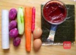 太阳花寿司的做法图解1