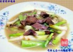 大蒜苗清炒鸡杂的做法图解10