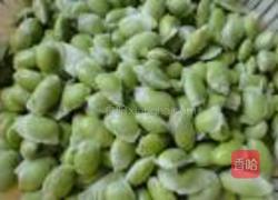 茭白肉丝炒毛豆的做法图解3