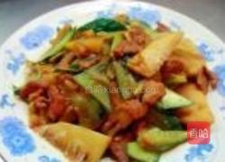 春笋黄瓜炒肉的做法图解8