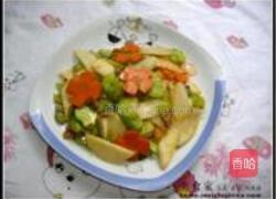 茭白炒蚕豆的做法图解8