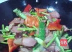 蒜薹炒腊肉的做法图解6