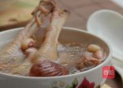 花生眉豆鸡脚汤的做法图解12