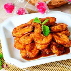 烤肉酱烩对虾的做法[图]