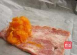椰香南瓜培根卷的做法图解4