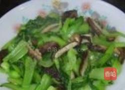小白菜炒香菇的做法图解11