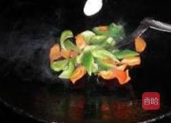 辣椒毛豆炒双菇的做法图解3