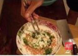 香菜火腿摊煎饼的做法图解2
