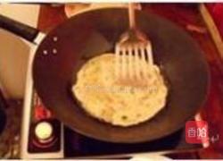 香菜火腿摊煎饼的做法图解4