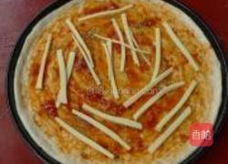 口蘑彩椒鸡腿披萨的做法图解13