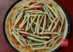 口蘑彩椒鸡腿披萨的做法图解17