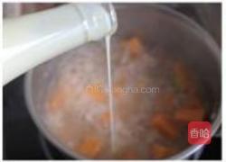 奶香芡实香芋羹的做法图解6