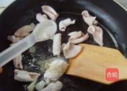 芫爆鱿鱼卷的做法图解7