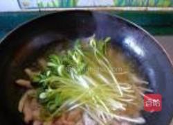 豆苗炒鸡肉的做法图解3
