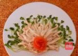 豆苗炒鸡肉的做法图解4