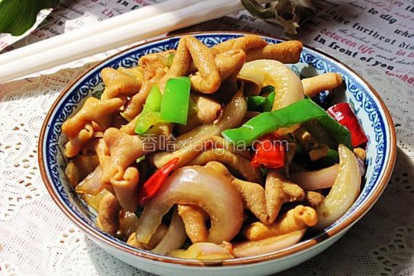 青椒洋葱炒鸡肠