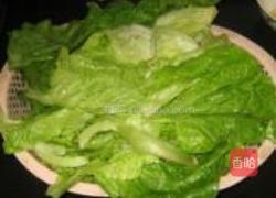 蒜味蚝油生菜的做法图解1