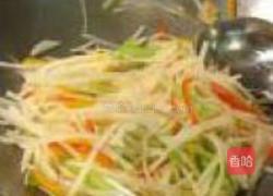清炒甜椒土豆丝的做法图解4