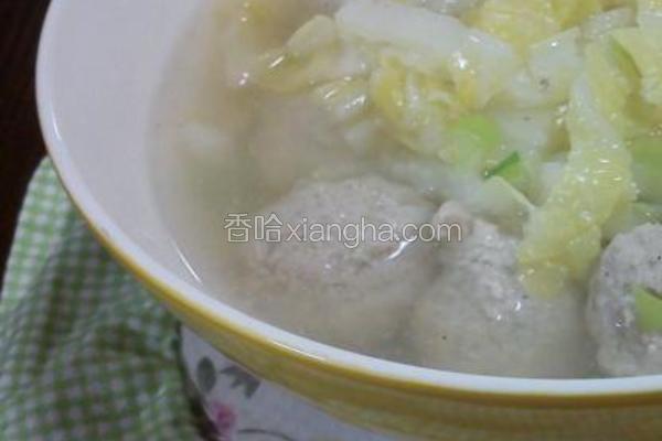 白菜丸子汤
