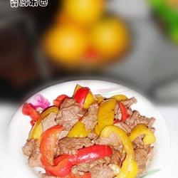 香嫩彩椒爆牛肉的做法[图]