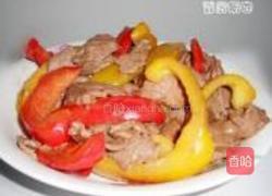 香嫩彩椒爆牛肉的做法图解8