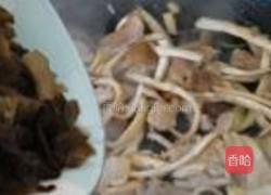 茶树菇木耳炒肉片的做法图解7
