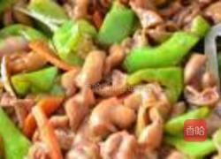 酱爆尖椒大肠的做法图解8