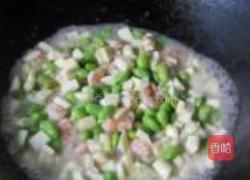 虾仁茭白炒毛豆的做法图解10