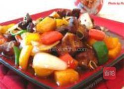 菠萝彩椒甜酸排骨的做法图解5