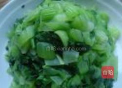 炝拌小油菜的做法图解4