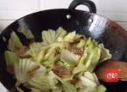 干锅手撒包菜的做法图解4