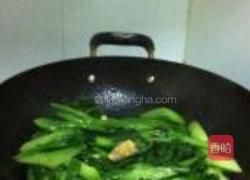 姜炒芥兰的做法图解4