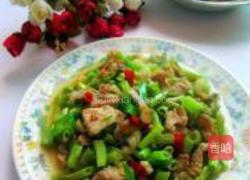 空心菜炒瘦肉的做法图解6